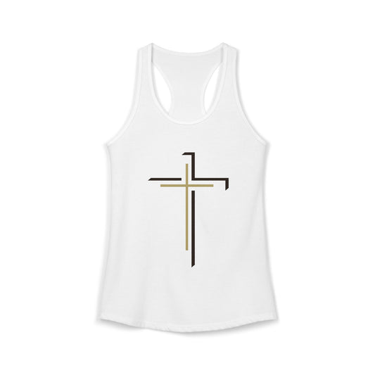 Women's Ideal Racerback Tank - "Faith Over Fear"