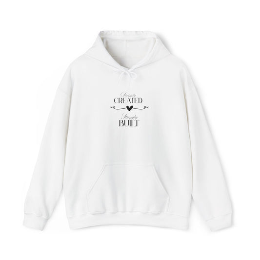 Comfy warm vintage inspired unisex hoodie with kangaroo pocket