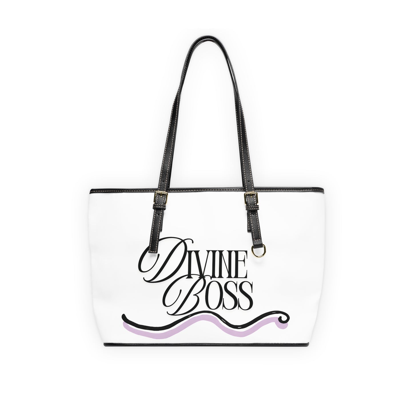 PU Leather Shoulder Bag - Divine Boss / Led By Faith