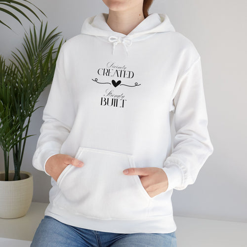 Comfy warm vintage inspired unisex hoodie with kangaroo pocket