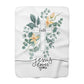 Faith Cross Sherpa Blanket – "Jesus Loves You" Floral Christian Throw