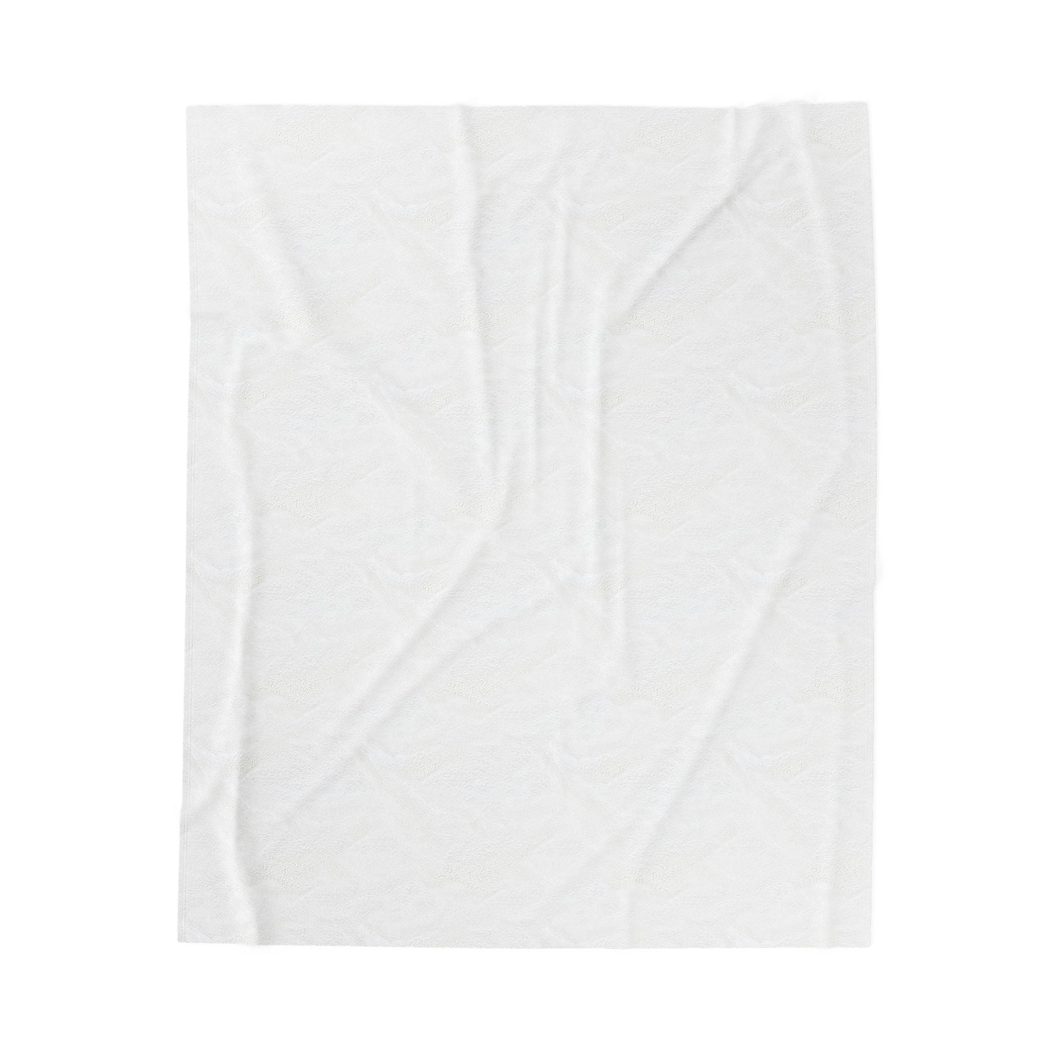 Velveteen Plush Blanket - "Let Faith Shine Brighter Than Your Fears" Moonlit Forest Inspirational Throw