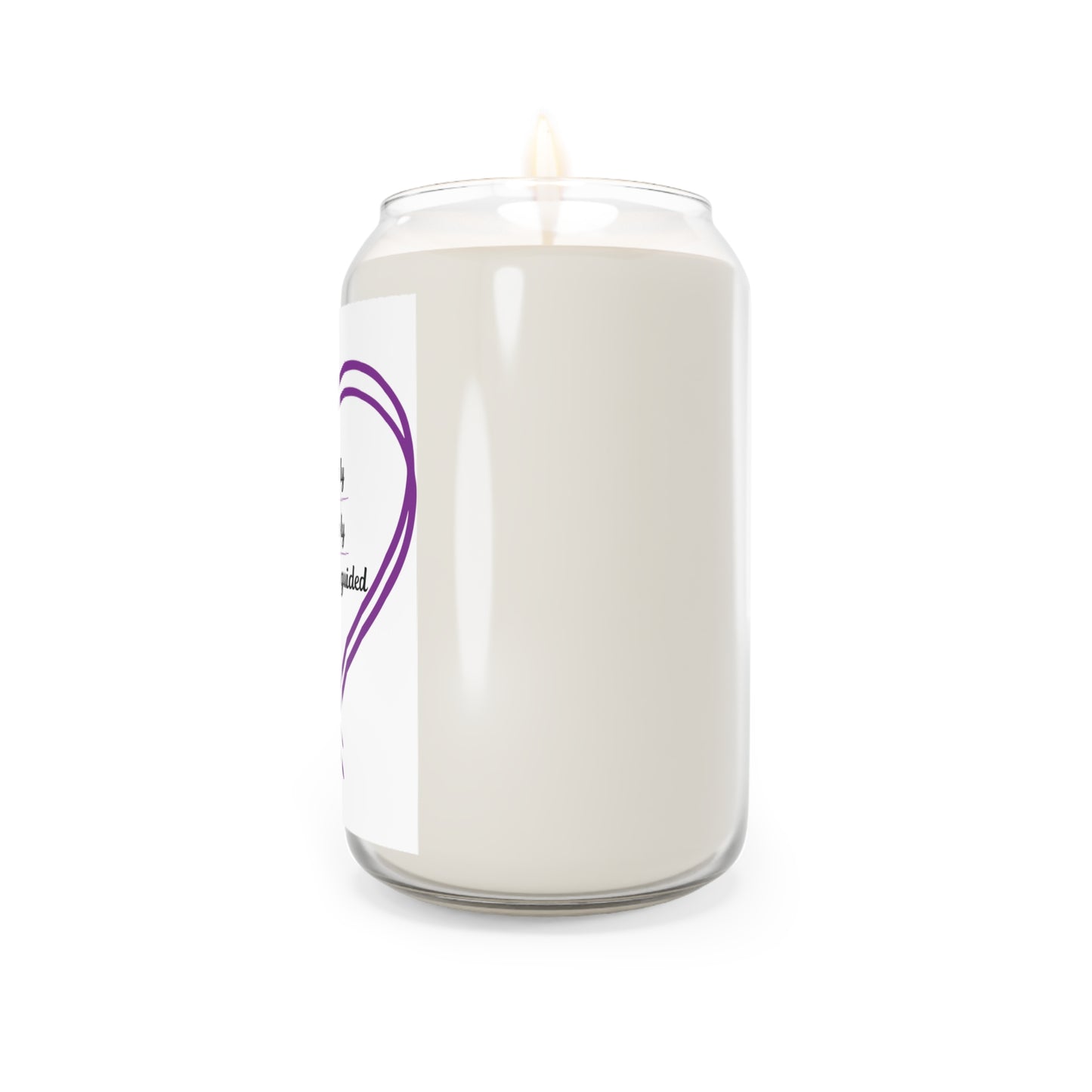Soy Candle — “Walk Boldly, Trust Deeply, Stay Divinely Guided” Inspirational Heart Scented Candle (13.75 oz)