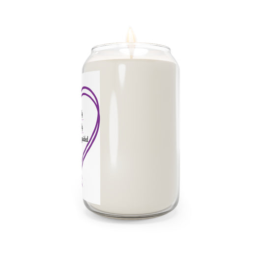 Soy Candle — “Walk Boldly, Trust Deeply, Stay Divinely Guided” Inspirational Heart Scented Candle (13.75 oz)