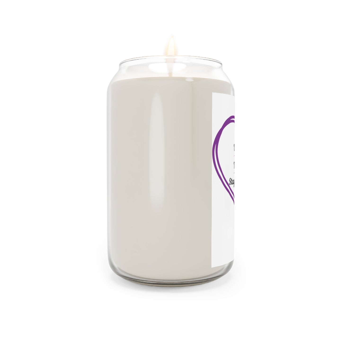 Soy Candle — “Walk Boldly, Trust Deeply, Stay Divinely Guided” Inspirational Heart Scented Candle (13.75 oz)