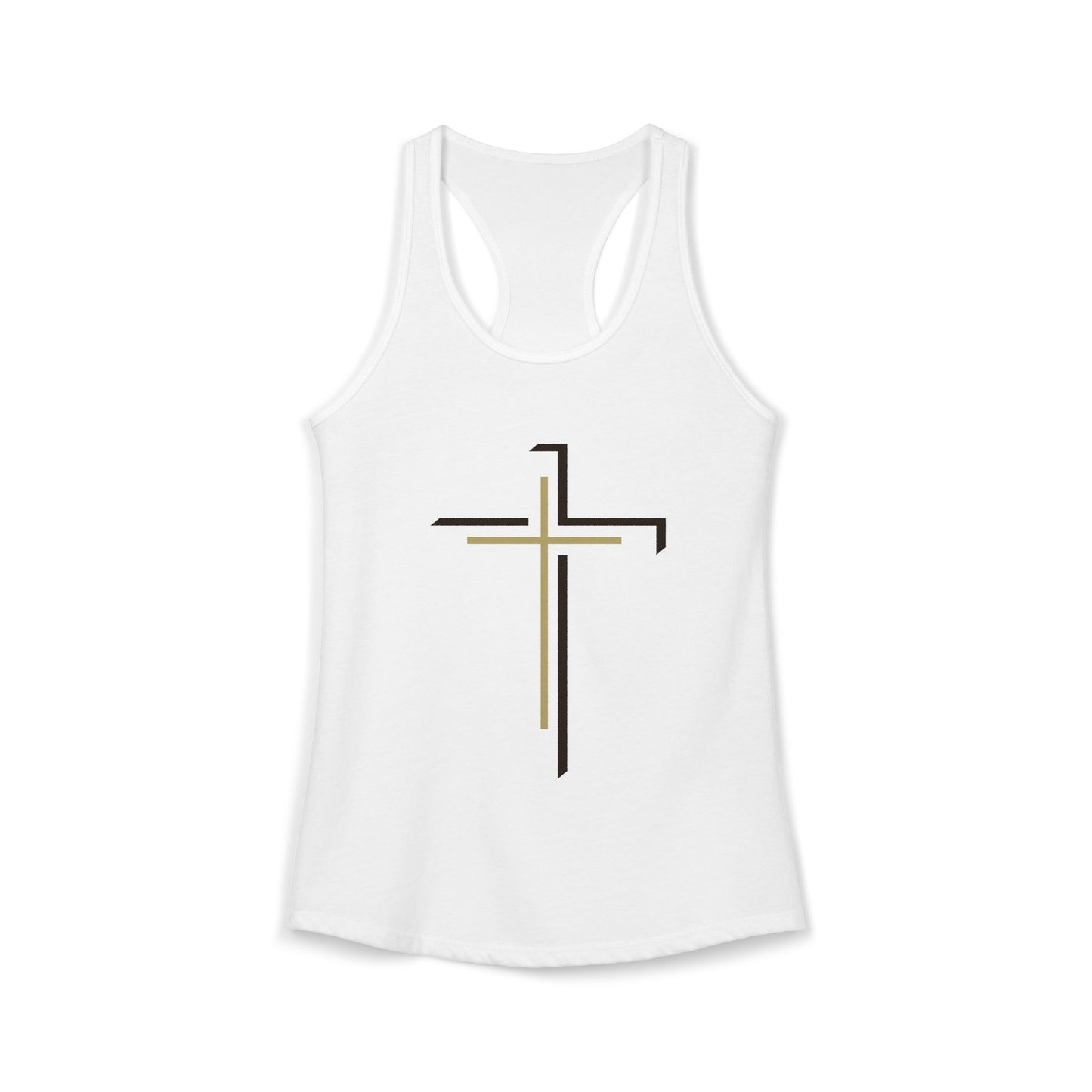 Women's Ideal Racerback Tank - "Faith Over Fear"