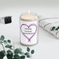 Soy Candle — “Walk Boldly, Trust Deeply, Stay Divinely Guided” Inspirational Heart Scented Candle (13.75 oz)