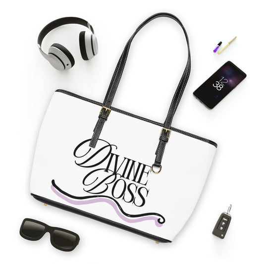PU Leather Shoulder Bag - Divine Boss / Led By Faith