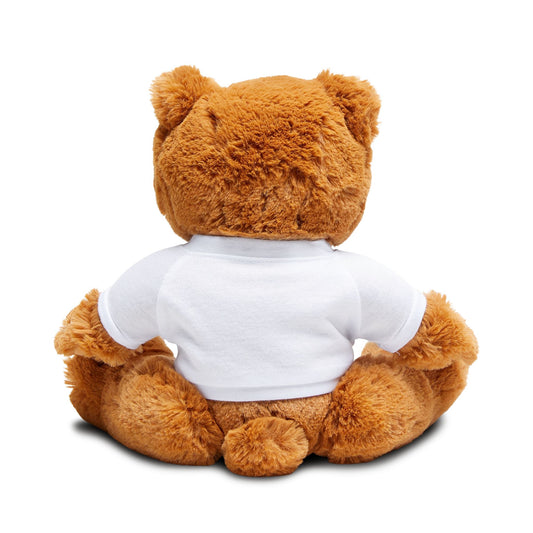 Cuddly Brown Teddy Bear Plush with 'Jesus Loves You' T‑Shirt