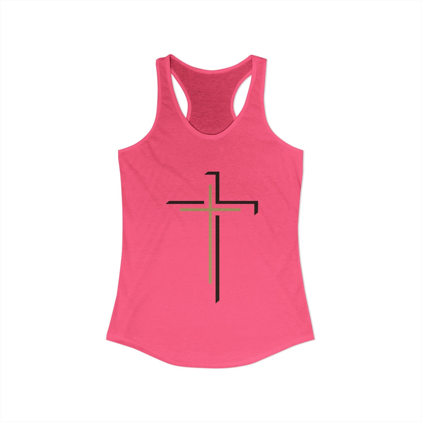 Women's Ideal Racerback Tank - "Faith Over Fear"
