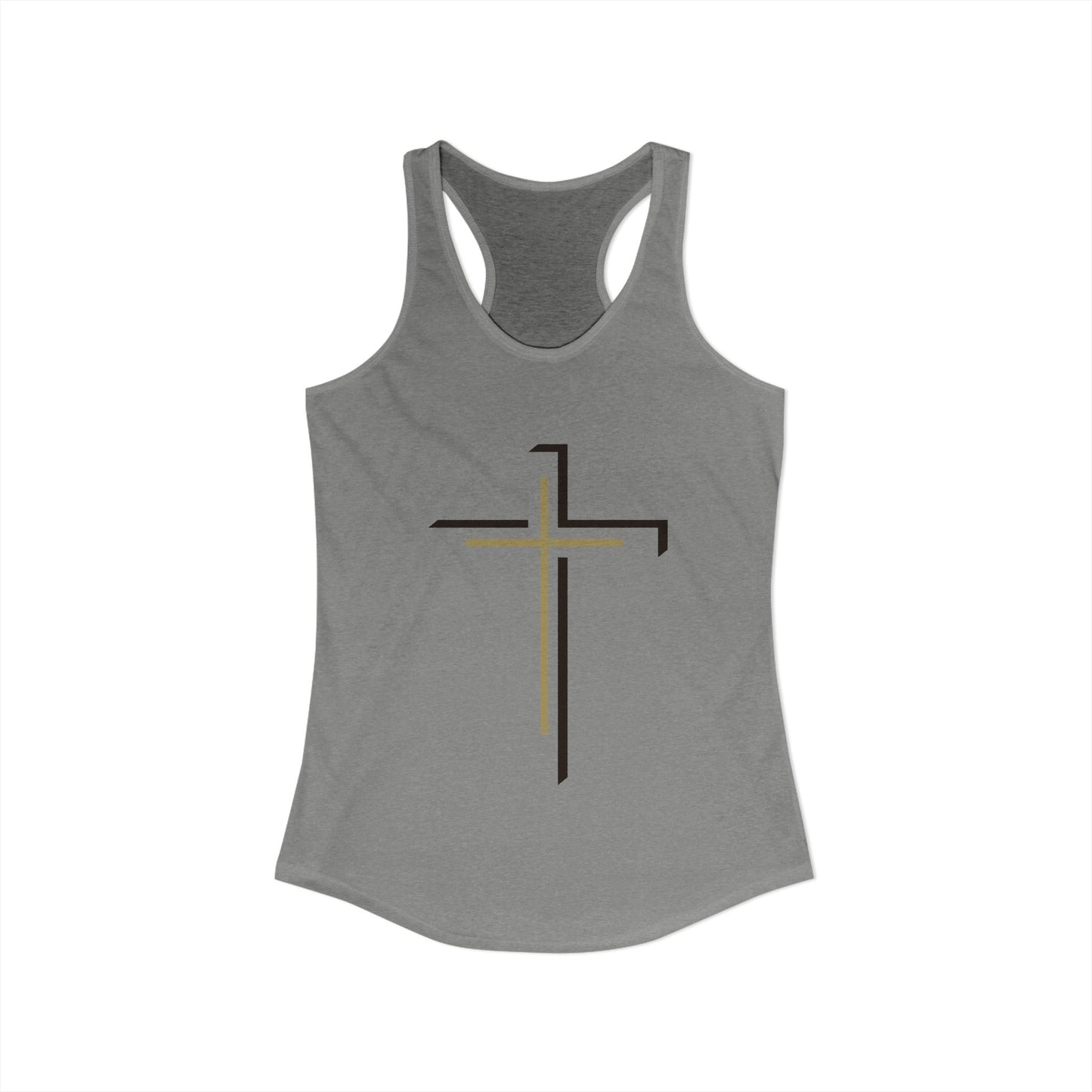 Women's Ideal Racerback Tank - "Faith Over Fear"