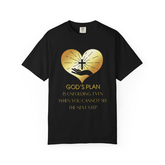 Divinely Guided Faith Tee - ‘God’s Plan Is Unfolding, Even When You Cannot See The Next Step’