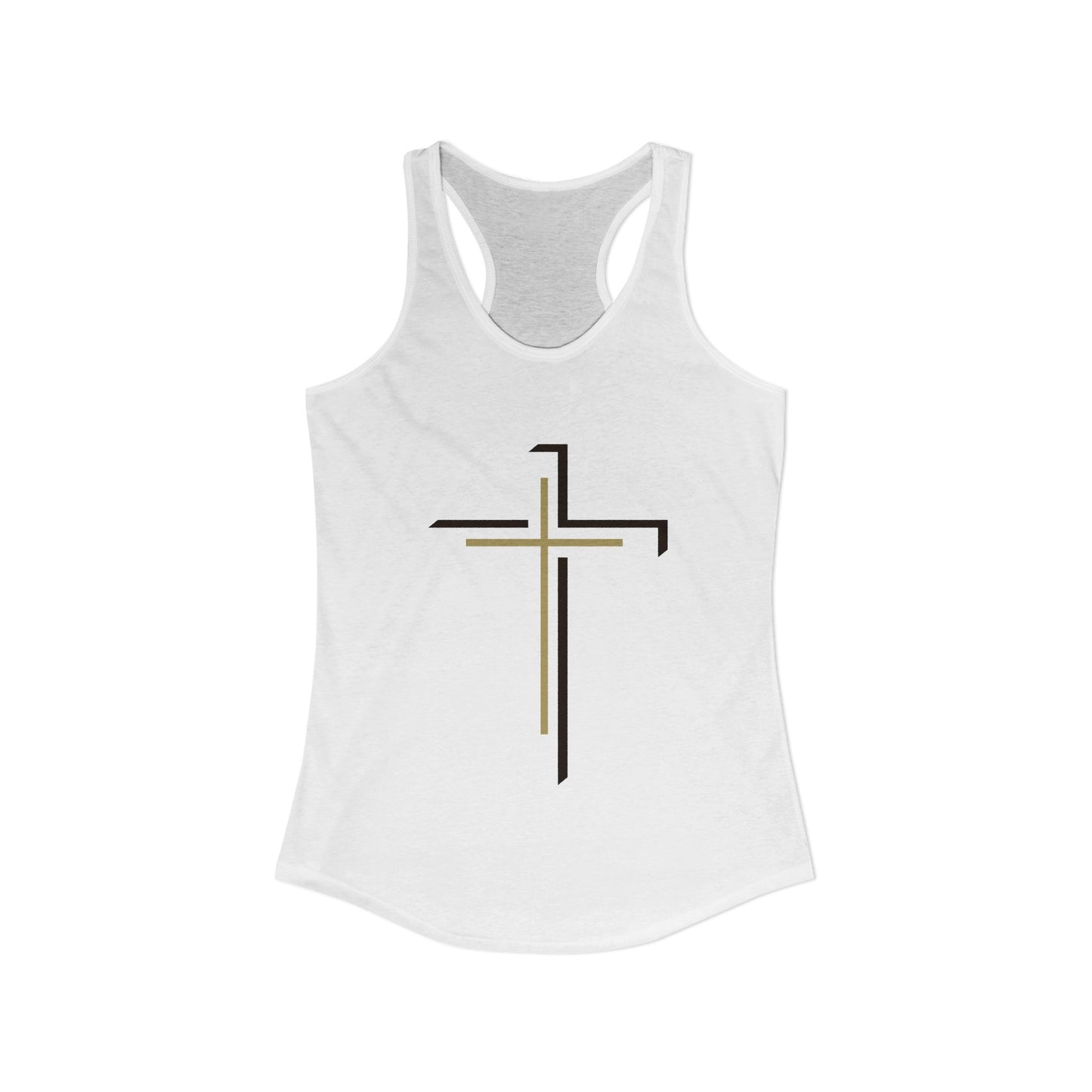 Women's Ideal Racerback Tank - "Faith Over Fear"