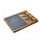 Engraved Acacia Charcuterie Board with Slate Insert — 'Faith in Our Hearts, Love on Our Table'
