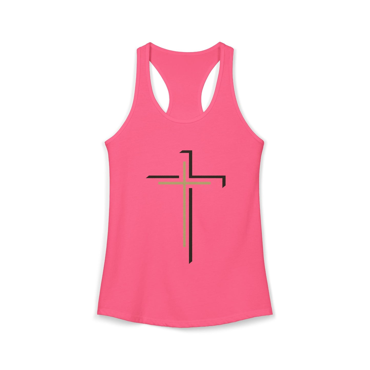 Women's Ideal Racerback Tank - "Faith Over Fear"
