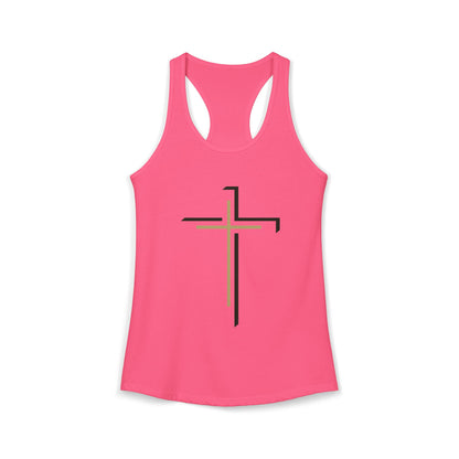 Women's Ideal Racerback Tank - "Faith Over Fear"